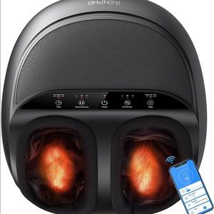 Foot Massager Machine, Shiatsu Electric Foot Massager with Full Cover Heat, APP